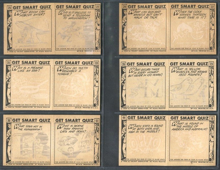 1966 Topps Get Smart Lot of (9) Panels and (1) Secret Agent Kit Card