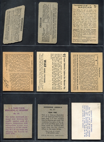 Fantastic 1930's-1970's R Lot of (46) Cards With High Grade Types