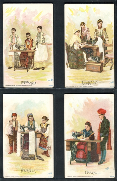 H639 Singer Sewing Costumes of All Nations Lot of (19) Cards