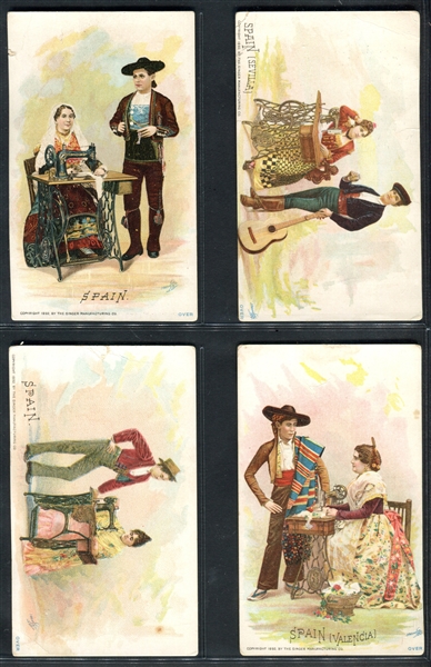 H639 Singer Sewing Costumes of All Nations Lot of (19) Cards