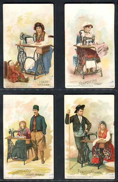 H639 Singer Sewing Costumes of All Nations Lot of (19) Cards