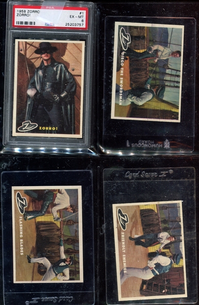 1958 Topps “Zorro” Complete Set of (88) Cards