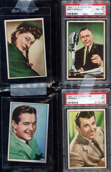 1952 Bowman T.V. and Radio Stars Complete Set of (36) Cards