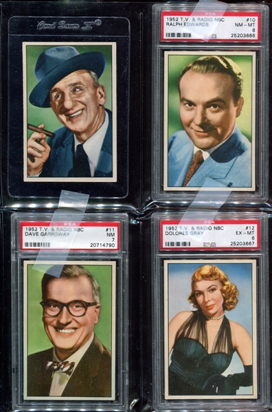 1952 Bowman T.V. and Radio Stars Complete Set of (36) Cards