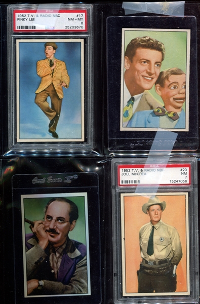 1952 Bowman T.V. and Radio Stars Complete Set of (36) Cards