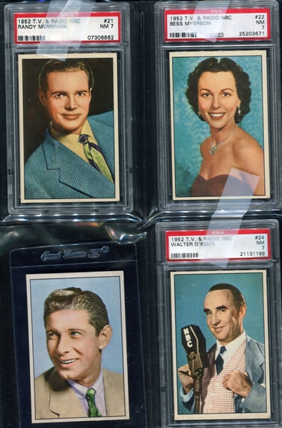 1952 Bowman T.V. and Radio Stars Complete Set of (36) Cards