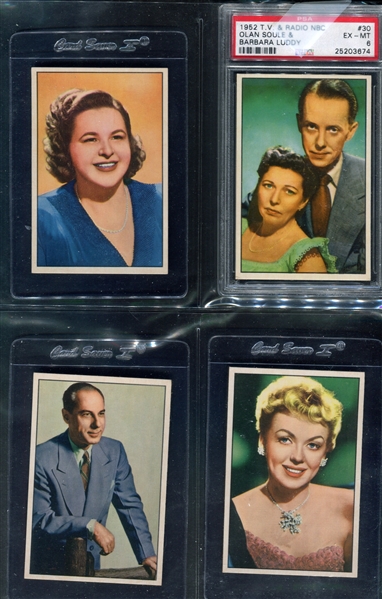 1952 Bowman T.V. and Radio Stars Complete Set of (36) Cards