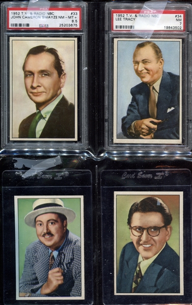 1952 Bowman T.V. and Radio Stars Complete Set of (36) Cards