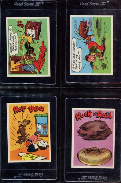 1957 Topps “Goofy Postcards” Complete Set of (60) Cards