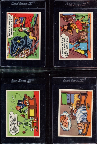 1957 Topps “Goofy Postcards” Complete Set of (60) Cards