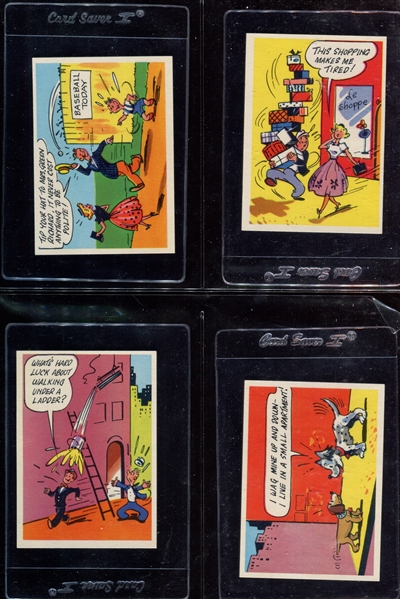 1957 Topps “Goofy Postcards” Complete Set of (60) Cards