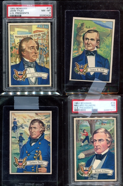 1952 Bowman Presidents Complete Set of (36) Cards