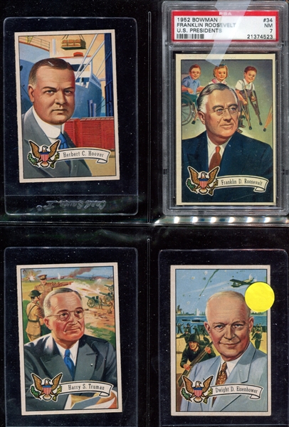 1952 Bowman Presidents Complete Set of (36) Cards