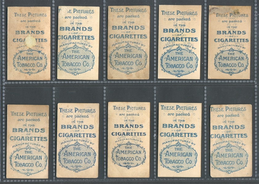 T401-2 American Tobacco Company (ATC) Actresses (Thin) Lot of (10) Different Cards