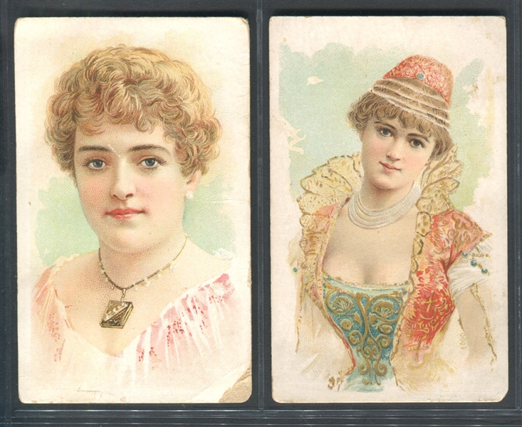 N453 Banner Night Watch Actresses Lot of (2) Cards