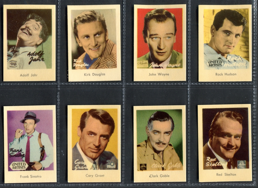 1960's Dutch Movie Star Card Lot of (56) Cards