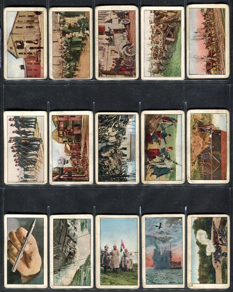 T121 Sweet Caporal World War I Scenes Lot of (50) Cards