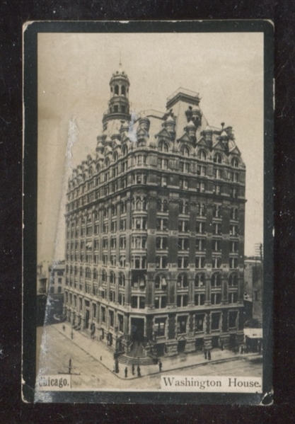 1910's Interesting Stollwerck Cocoa Card Chicago. Washington House (Like T119/T430)