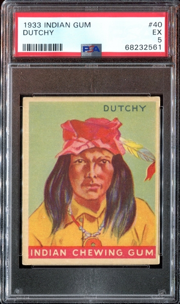 R73 Goudey Gum Indian Gum #40 Dutchy PSA5 EX