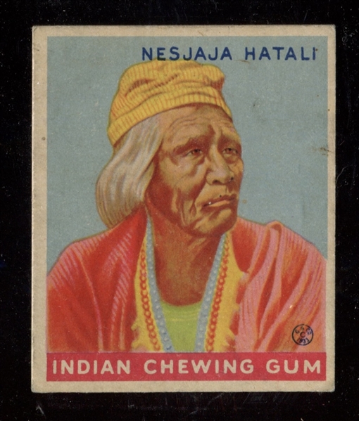 R73 Goudey Gum Indian Gum Series of 288 #199 Nesaja Hatali