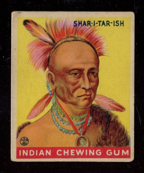 R73 Goudey Gum Indian Gum Series of 288 #200 Shar-I-Tar-Ish