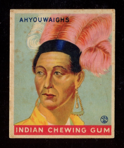 R73 Goudey Gum Indian Gum Series of 288 #162 Ahyouwaighs