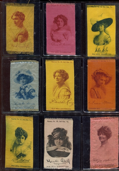 S72-1 Actress Sets Partial Set (68 Different) with (109) Assorted Duplicates