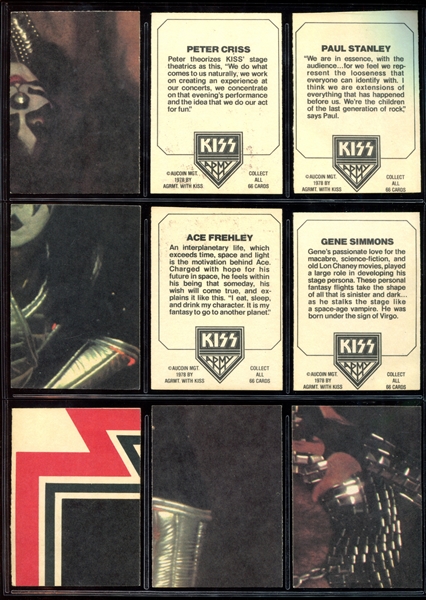 1978 Donruss Kiss Complete Set of (66) Cards