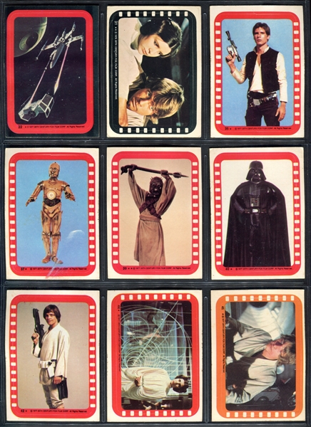 1977 Topps Star Wars Stickers Lot of (28) 