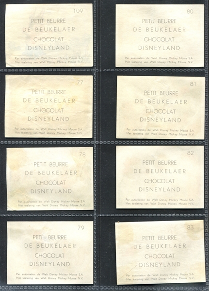 1930's De Beuklaer Chocolates Disney Uncle Remus Subset (33) Cards