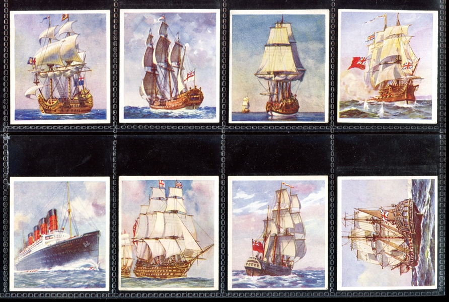 1938 Godfrey Phillips Ships That Made History Lot of (97) Cards