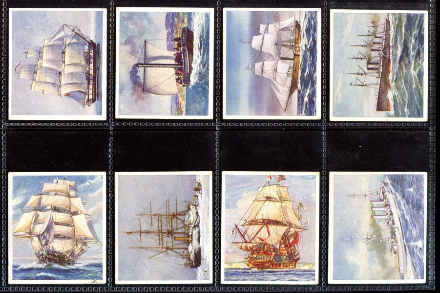 1938 Godfrey Phillips Ships That Made History Lot of (97) Cards