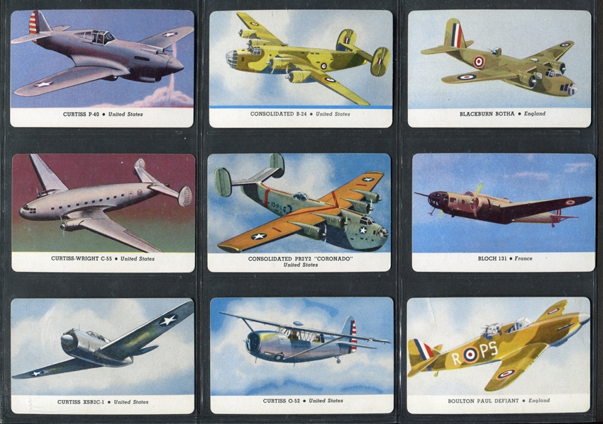 R112 Card-O Airplanes (Series C) Near Set of (25/28) Cards