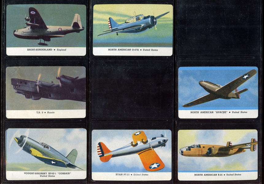 R112 Card-O Airplanes (Series C) Near Set of (25/28) Cards