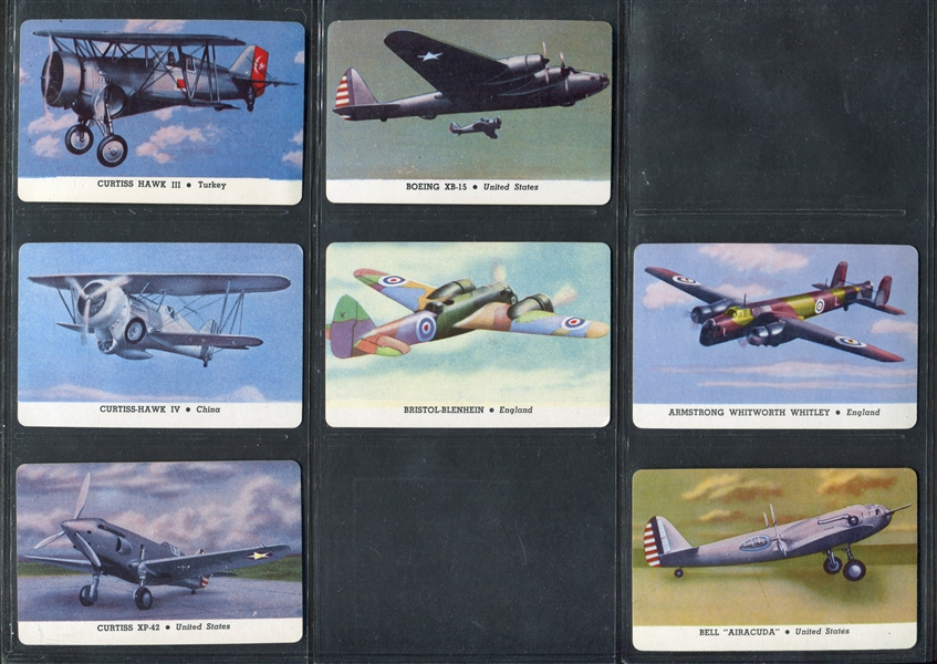 R112 Card-O Airplanes (Series B) Near Set of (23/25) Cards