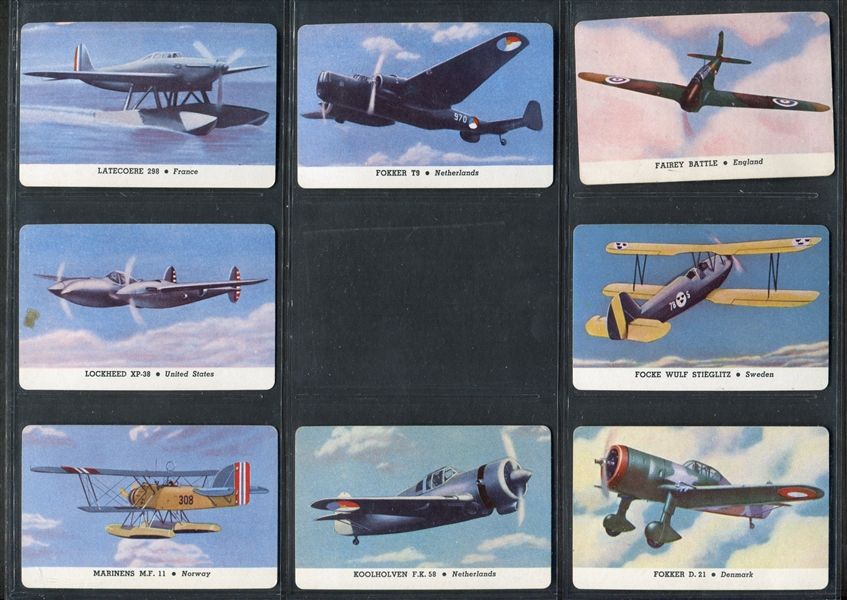 R112 Card-O Airplanes (Series B) Near Set of (23/25) Cards