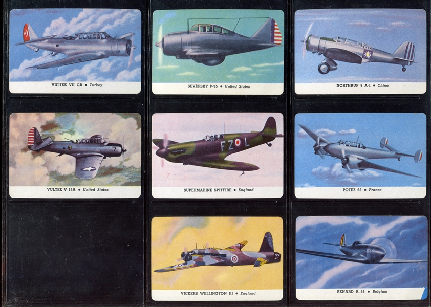 R112 Card-O Airplanes (Series B) Near Set of (23/25) Cards