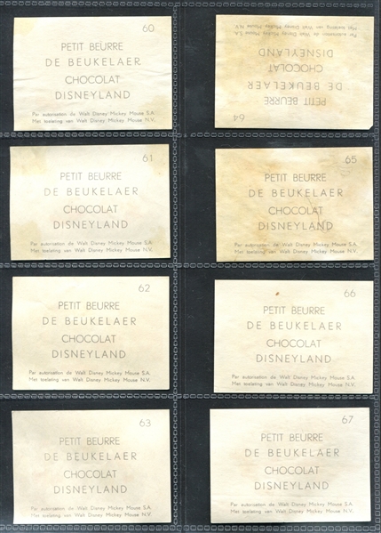 1930's De Beuklaer Chocolate Disney (Tres Caballeros) Subset of (24) Cards