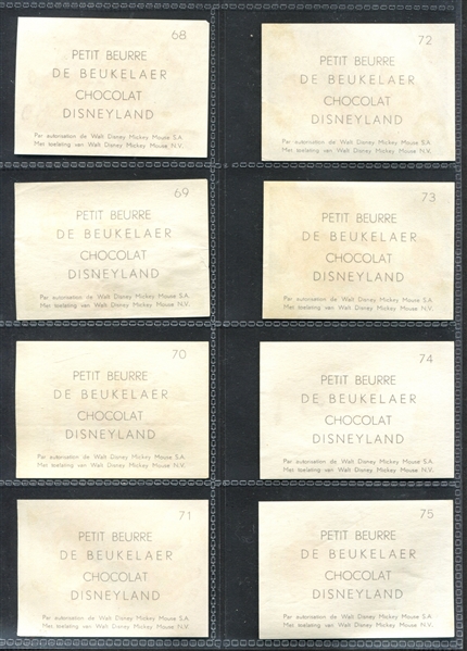 1930's De Beuklaer Chocolate Disney (Tres Caballeros) Subset of (24) Cards