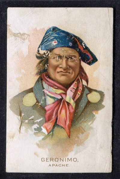 N570 Monarch Tobacco Kickapoo Indians Geronimo Type Card