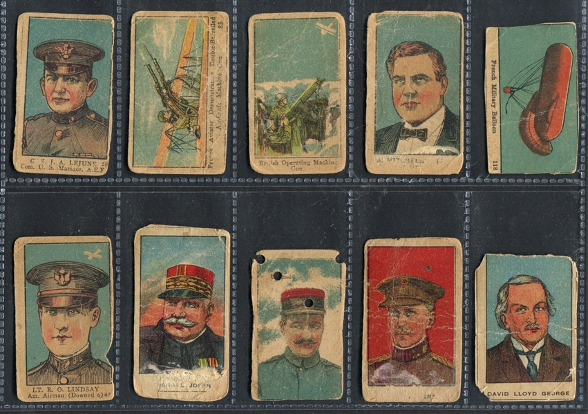 W545 World War I Military Strip Card Lot of (44)