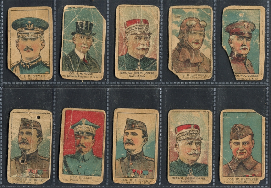 W545 World War I Military Strip Card Lot of (44)