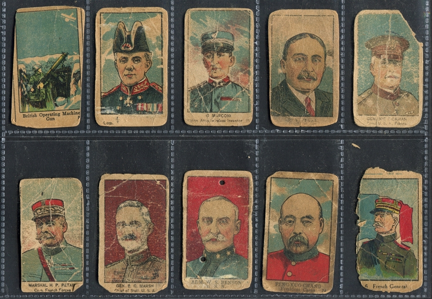 W545 World War I Military Strip Card Lot of (44)