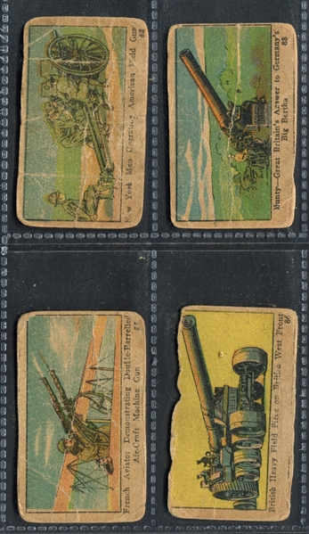 W545 World War I Military Strip Card Lot of (44)