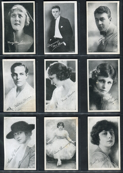 Kromo Gravure Movie Stars Lot of (33) Cards