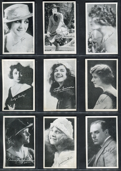 Kromo Gravure Movie Stars Lot of (33) Cards