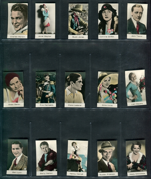 1930's Bridgewater Biscuit Movie Stars Lot of (161) 300-Series Cards