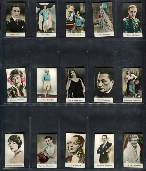 1930's Bridgewater Biscuit Movie Stars Lot of (161) 300-Series Cards