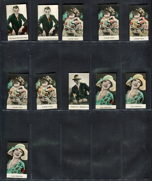 1930's Bridgewater Biscuit Movie Stars Lot of (161) 300-Series Cards