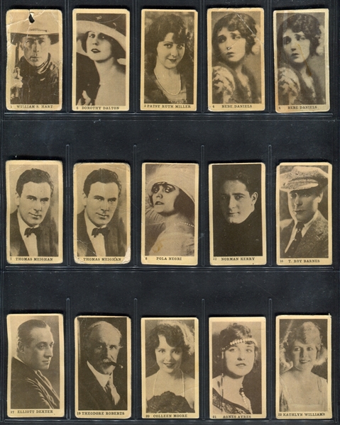 C142-1 Tobacco Products Corp Film Stars Lot of (67) Montreal-Back Cards